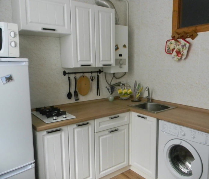 wasmachine in een set