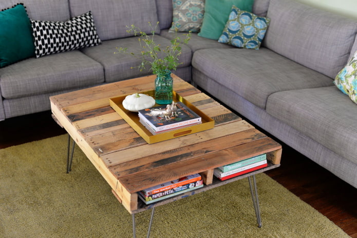Salontafel van pallets