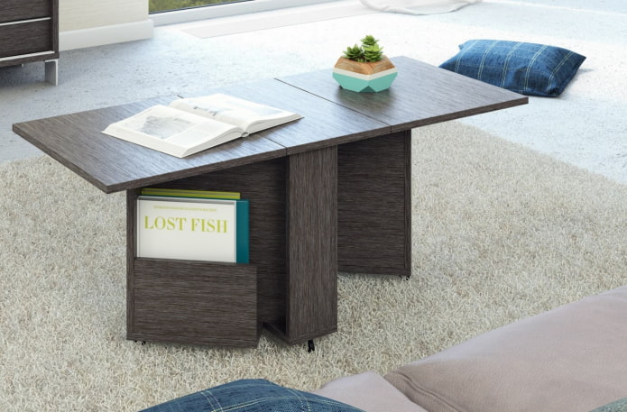 een salontafel in het interieur