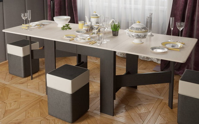 lange boekvormige structuur in het interieur