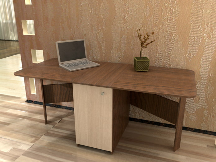 boekvormige structuur met afgeronde randen aan de binnenkant