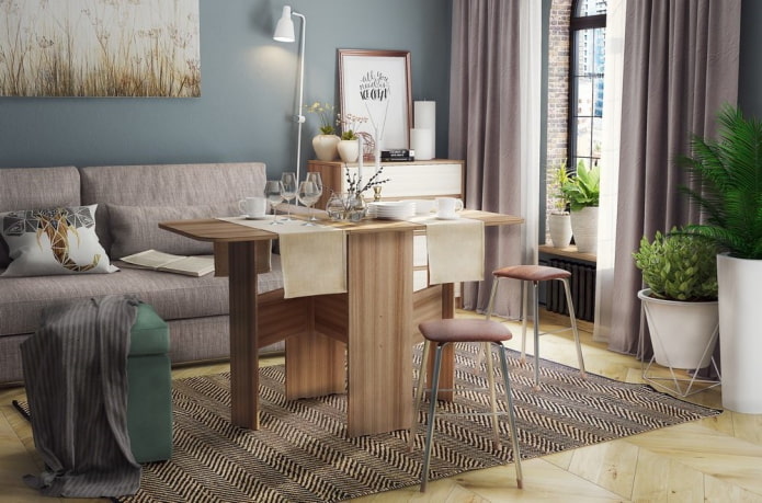 boekmodel in het interieur van de woonkamer