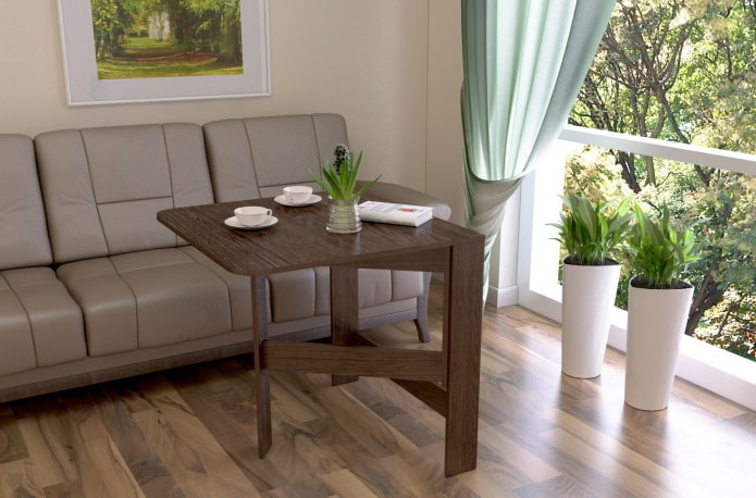 boekmodel in het interieur van de woonkamer