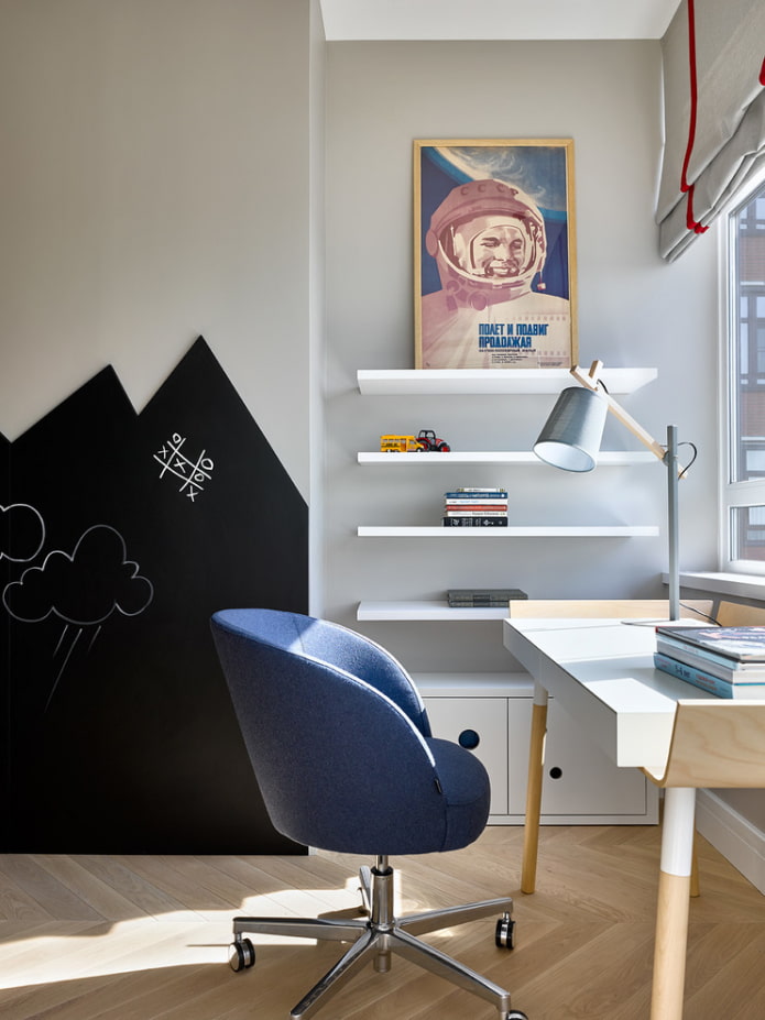 studentenbureau voor een jongen