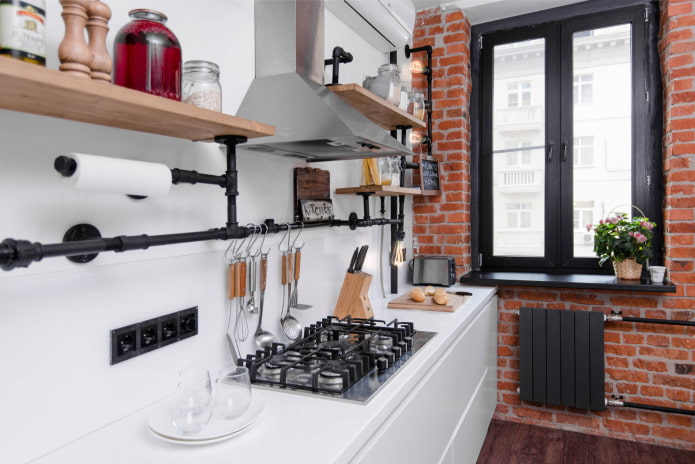 aanrechtblad in loftstijl