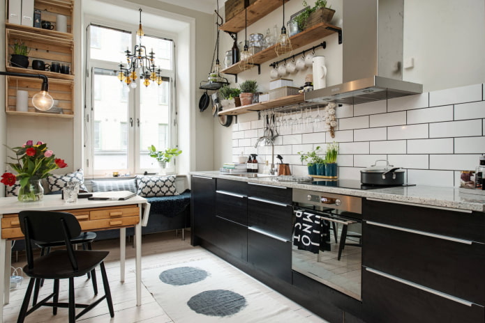 aanrechtblad in Scandinavische stijl