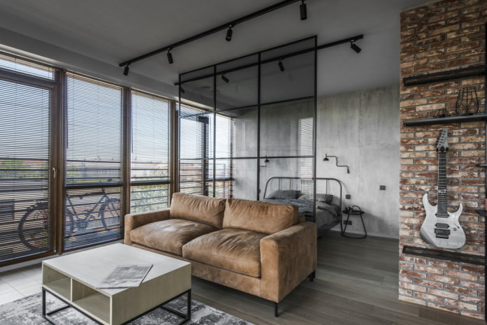 studio-ontwerp in industri?le stijl