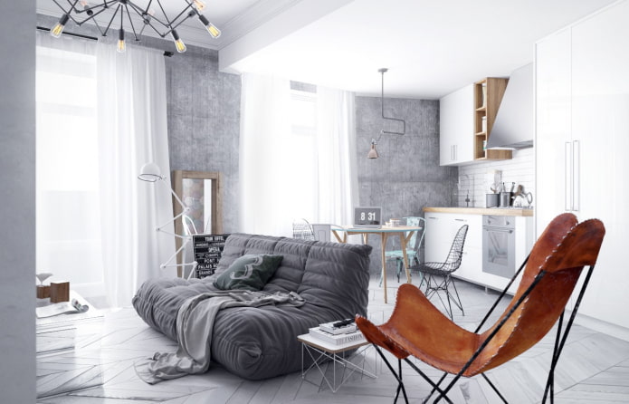 studio-interieur in industri?le stijl