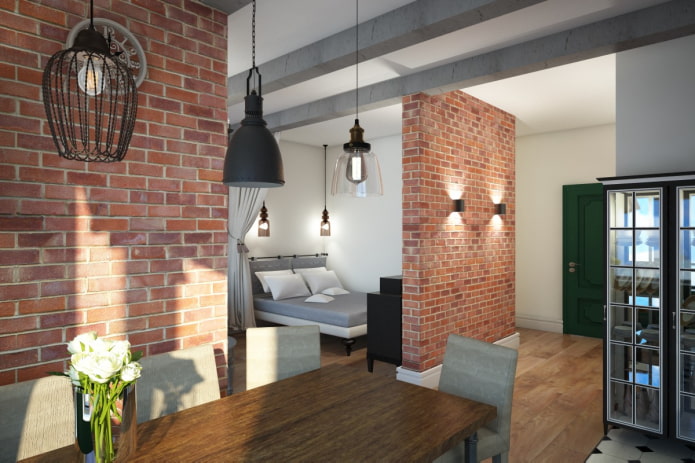 verlichting in de studio in industri?le stijl