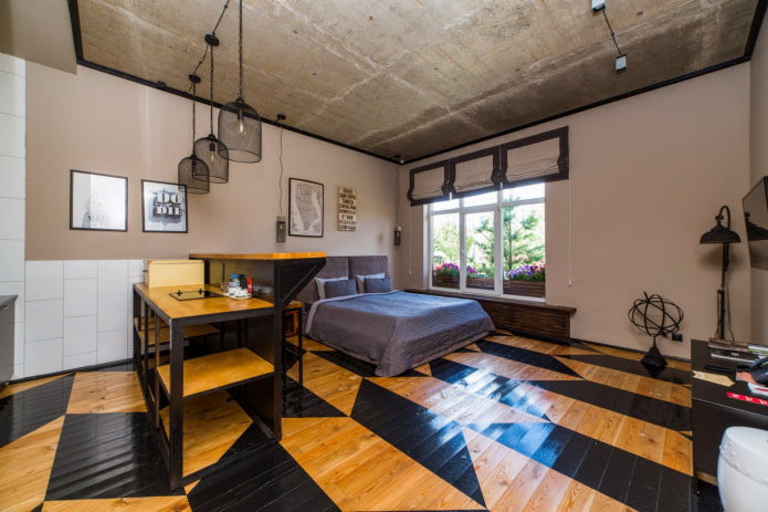 studio-ontwerp in industri?le stijl