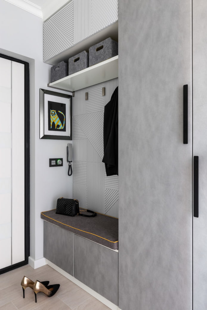 grijze meubels in het interieur