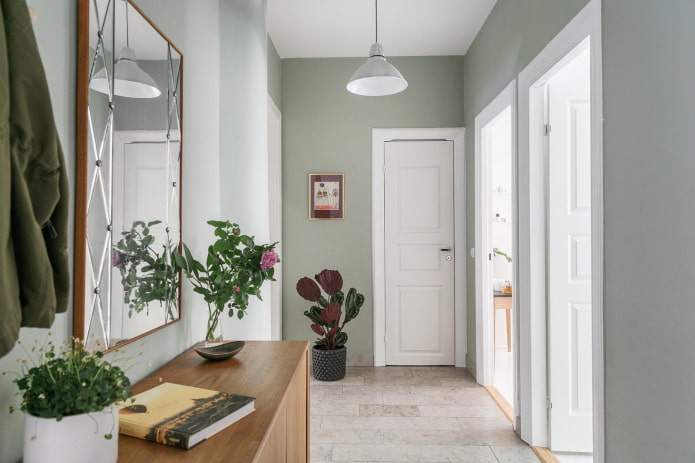 mint tinten in het interieur