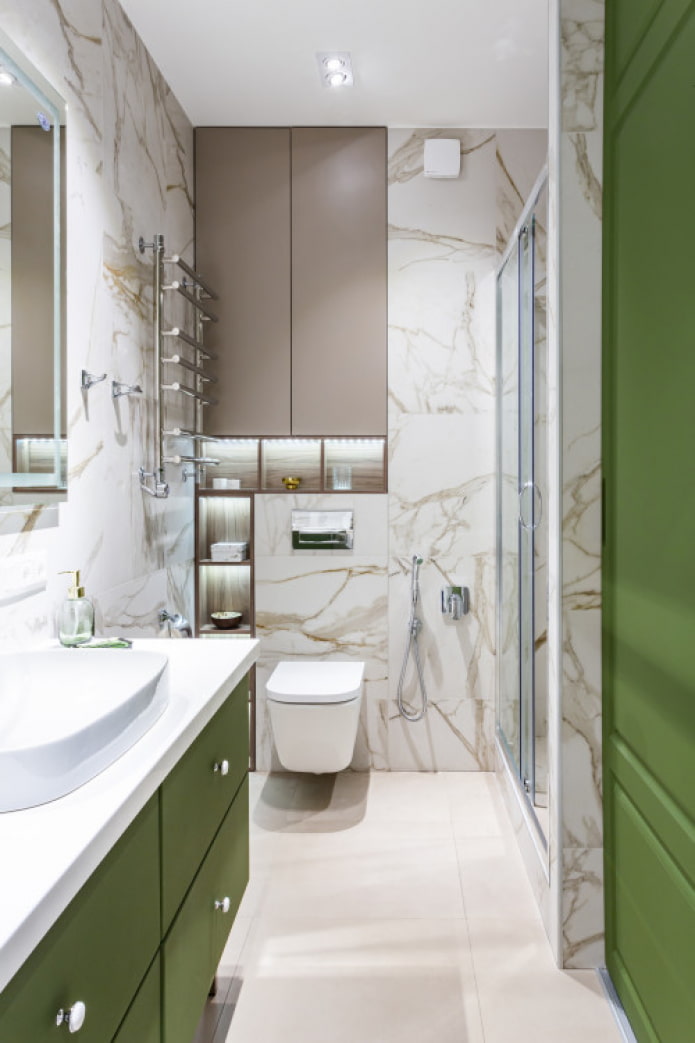 groene kleur in het interieur
