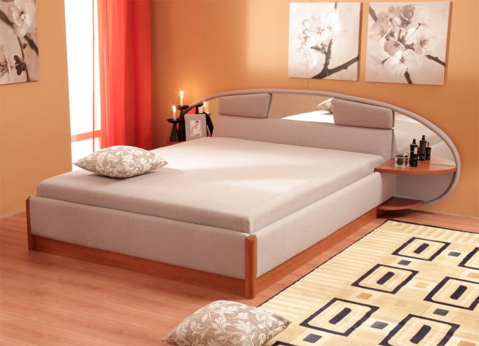 ottoman in het interieur van de slaapkamer