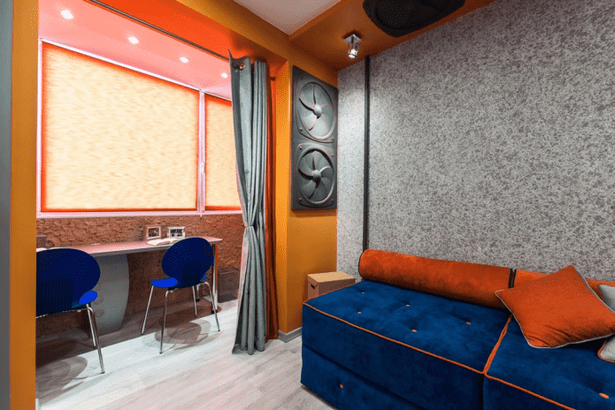 vloeibaar behang in het interieur