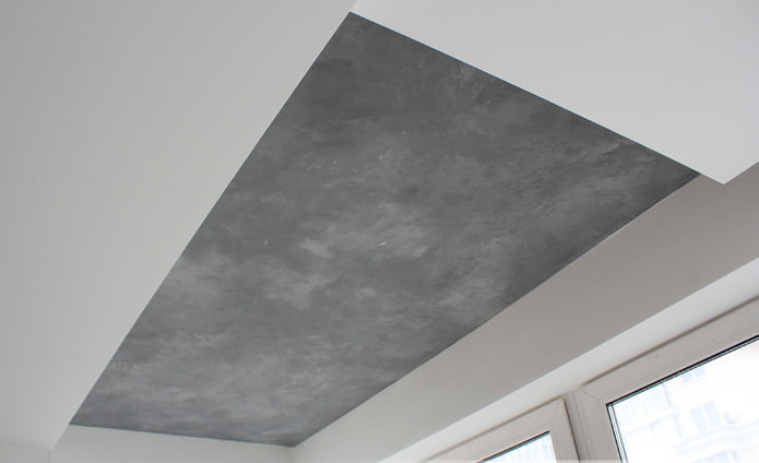 gespannen stof onder beton