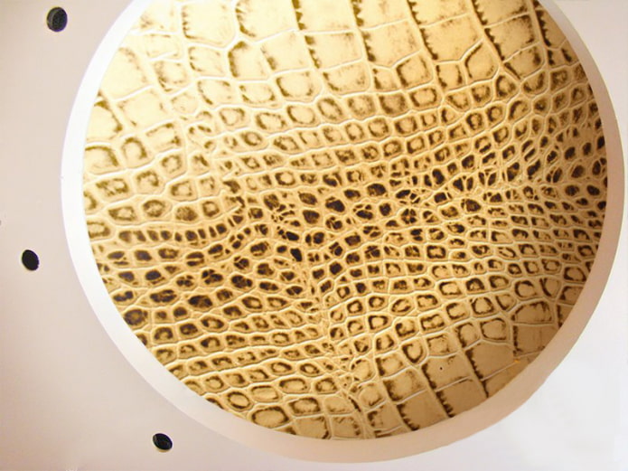 stretchstof met structuur onder de huid