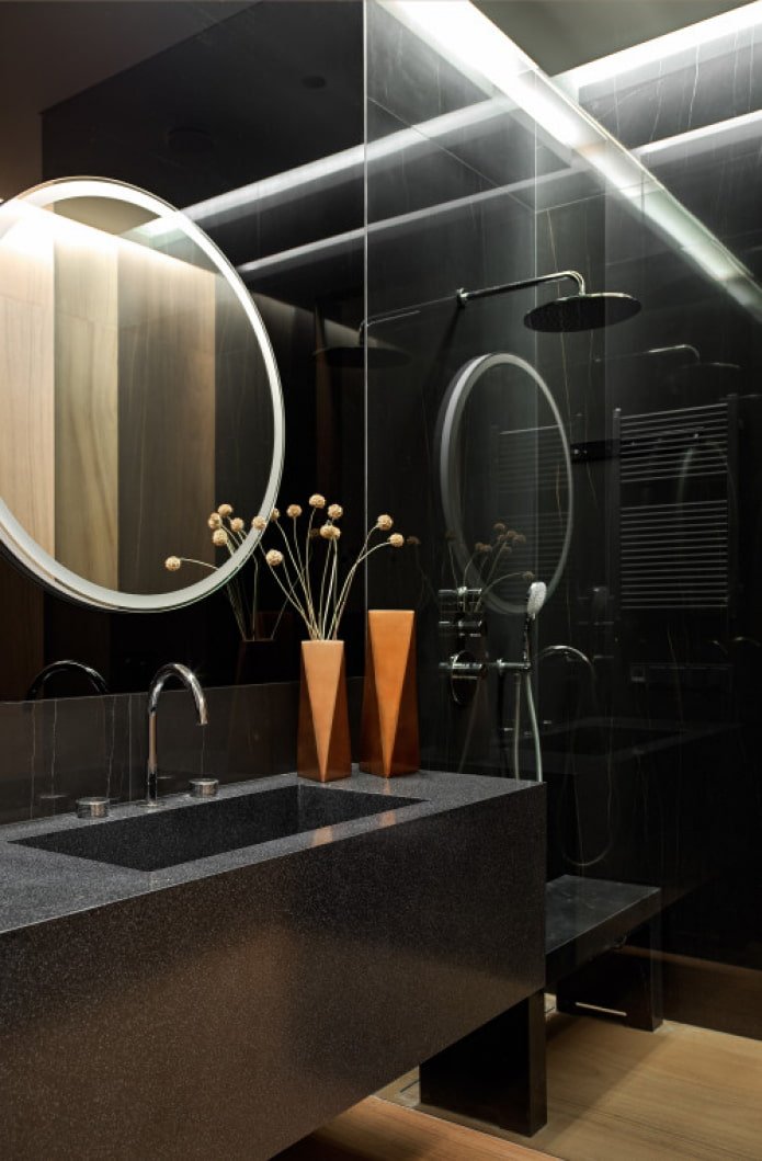 spiegelverlichting in de badkamer