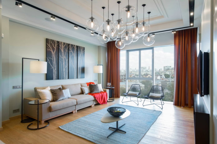 verlichtingsscenario's in de woonkamer