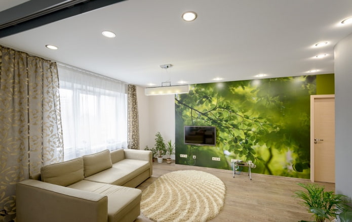 wit stoffen plafond