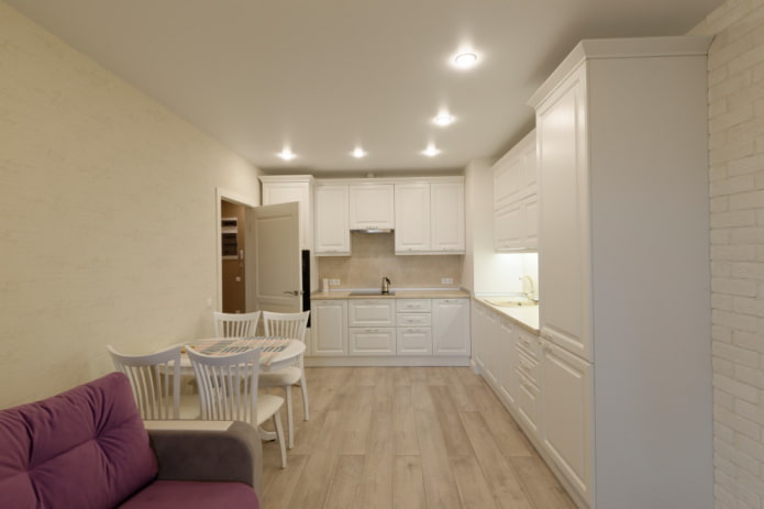 Locatie van spotverlichting in het interieur