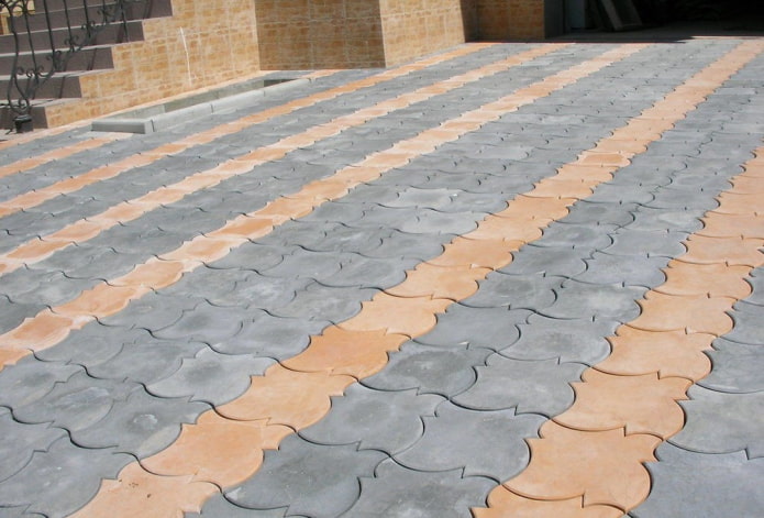 esdoorn-vormige bestratingsplaat