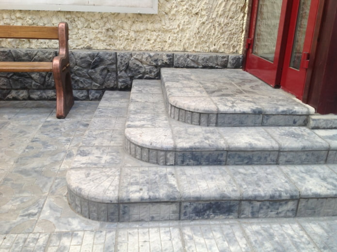 stoeptegel met marmerstructuur