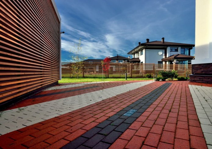 layout van rechthoekige tegels