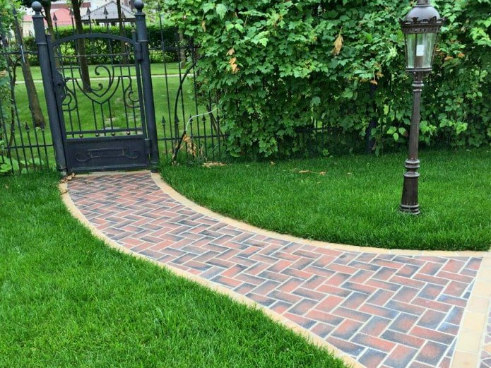 stoeptegels op de datsja