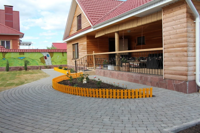 tegels voor buiten in de binnenplaats van een priv?woning