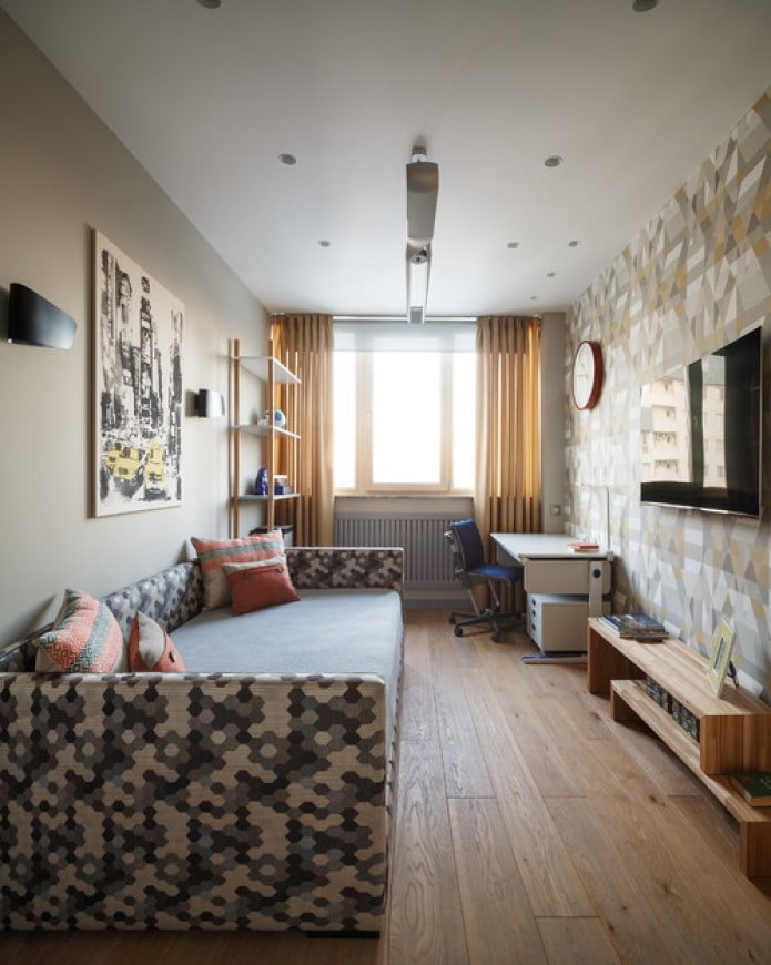 bank met print voor een kinderkamer