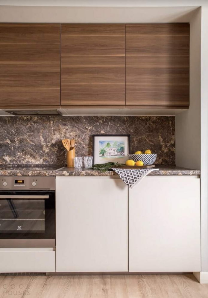 tweekleurige keukengevels