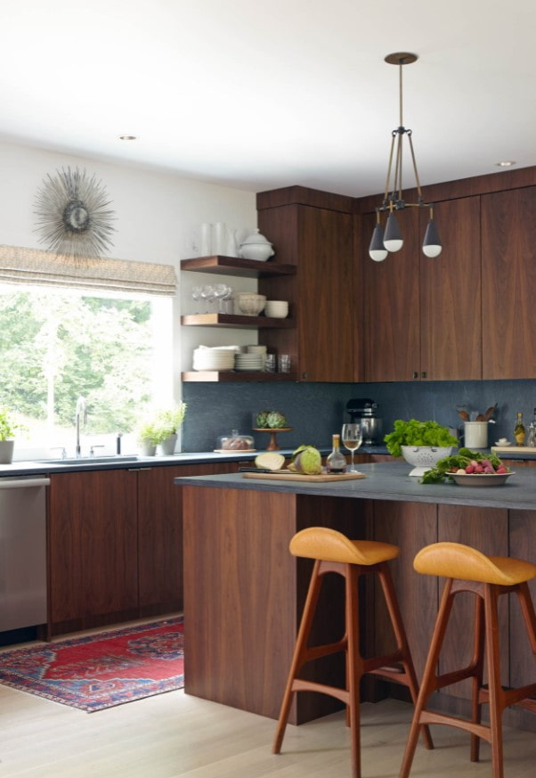 moderne houten keuken