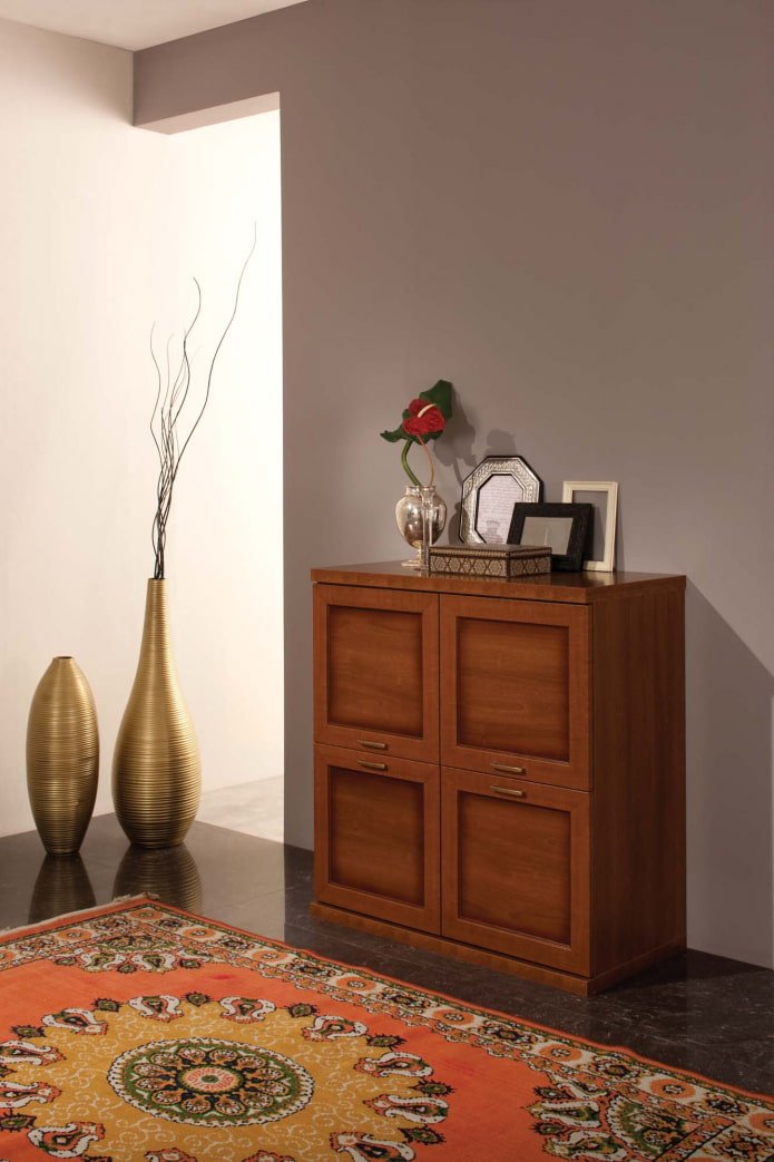 ladekast in walnootkleur