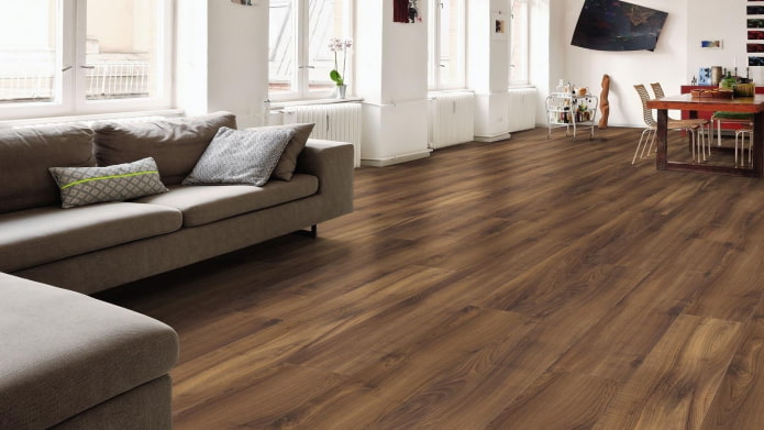 Amerikaanse notenhouten vloer