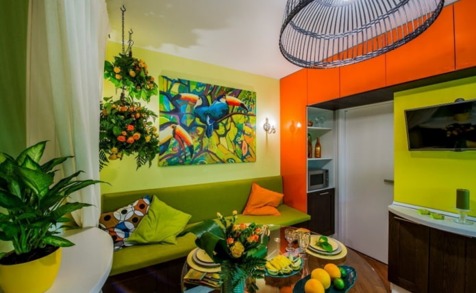 combinatie met groen volgens Feng Shui