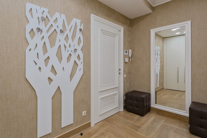 halinterieur in beige tinten