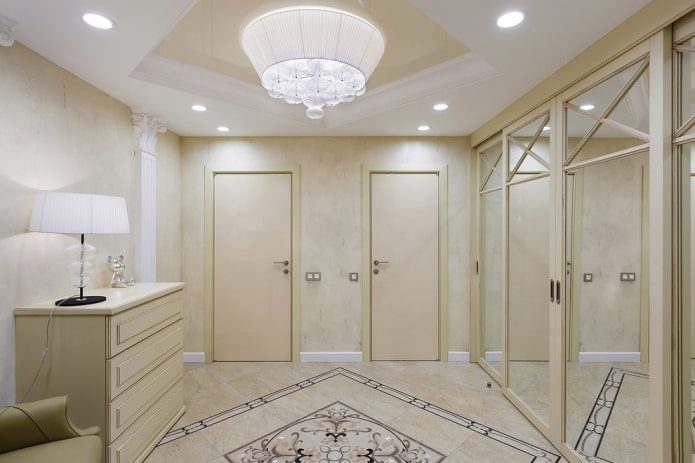 halinterieur in beige tinten