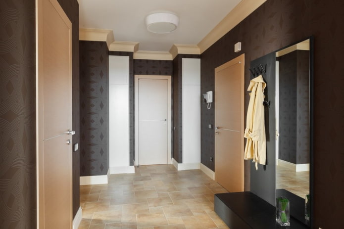 kleurencombinatie in het interieur van de gang