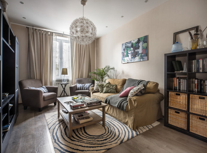 Beige gordijnen passen bij beige behang