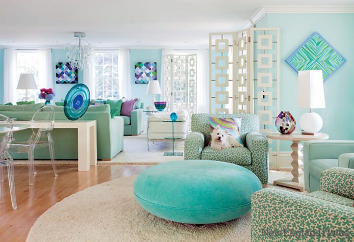 mint woonkamer