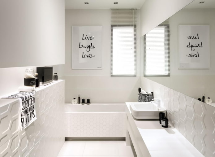 zwart-witte badkamer