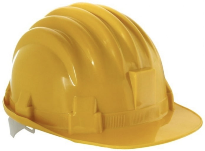 gele helm