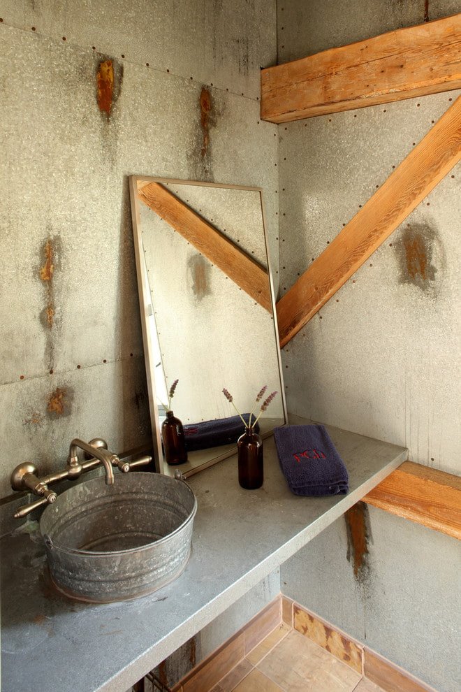 wastafel in loftstijl