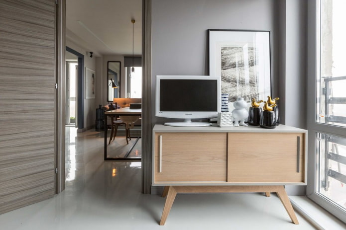 TV-meubel in het interieur