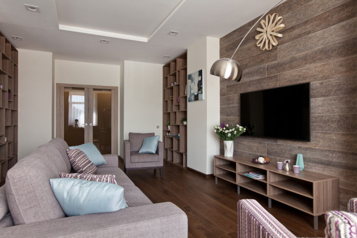 TV-meubel met planken aan de binnenkant