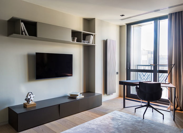 TV-meubel in een minimalistisch interieur