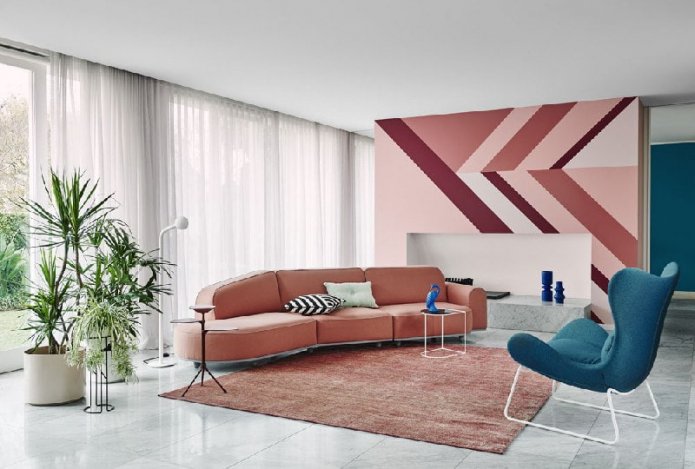 woonkamer in moderne stijl