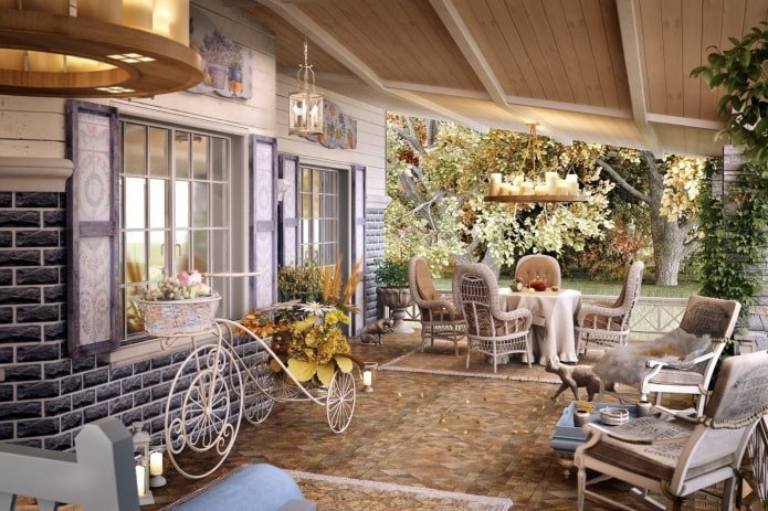 terras in Proven?aalse stijl