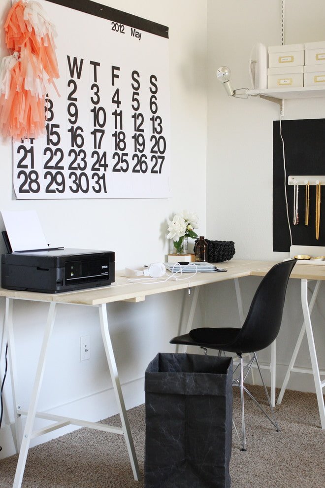 hoektafel in scandinavische stijl